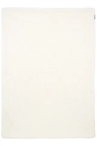 Deken Ledikant Meyco Knots Teddy Offwhite 100x150 van Meyco – productfoto 3 van 3