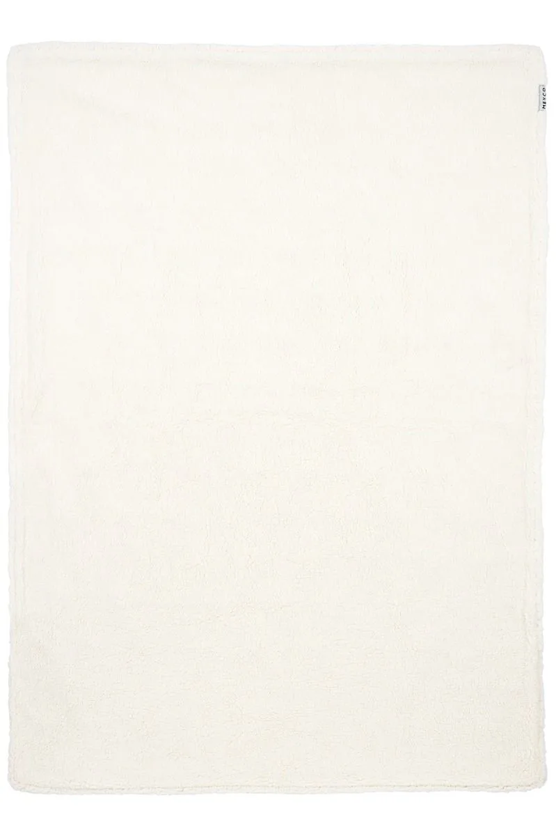 Deken Ledikant Meyco Knots Teddy Offwhite 100x150 van Meyco – productfoto 3 van 3