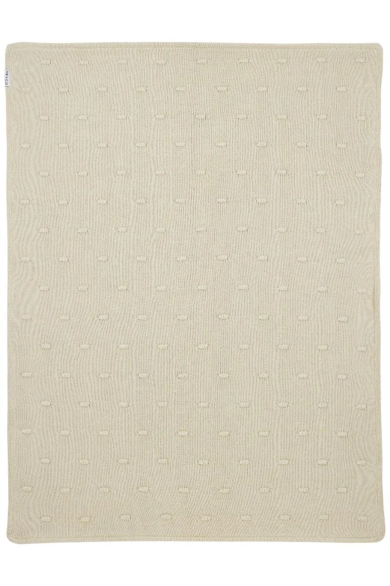 Deken Ledikant Meyco Knots Teddy Soft Sand 100x150 de Meyco – photo produit 2 sur 3
