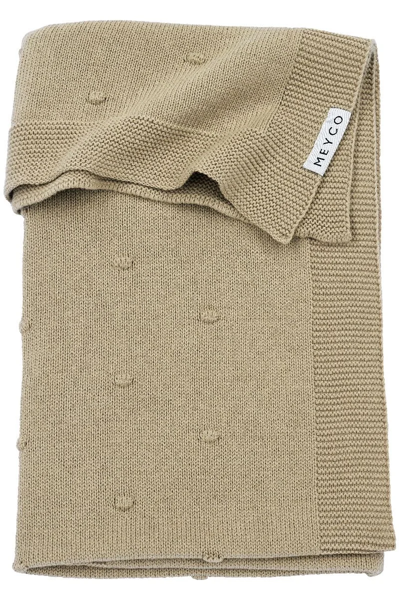 Deken Ledikant Meyco Mini Knots Sand de Meyco – photo produit 1 sur 3