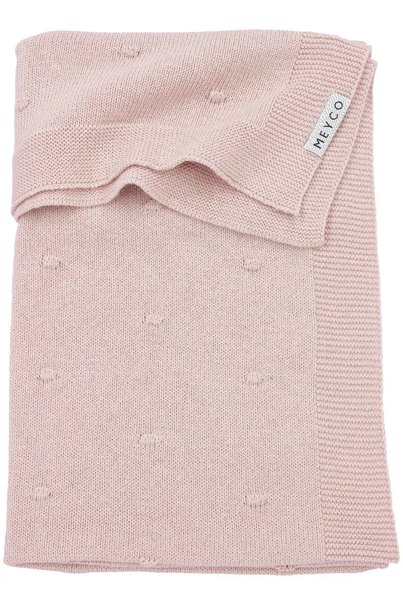 Deken Ledikant Meyco Mini Knots Soft Pink by Meyco – product photo