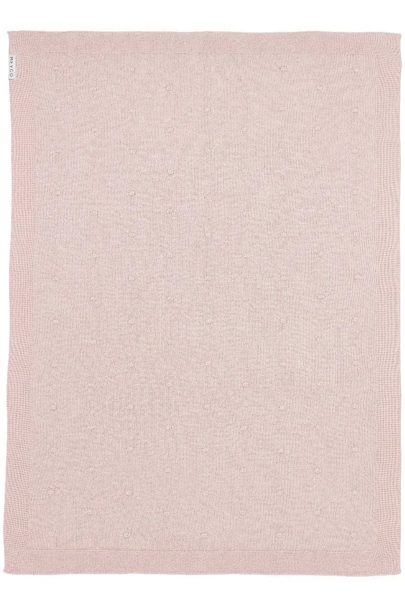 Deken Ledikant Meyco Mini Knots Soft Pink de Meyco – photo produit 2 sur 3