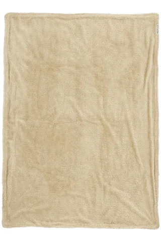 Deken Ledikant Meyco Mini Knots Teddy Sand de Meyco – photo produit 3 sur 4