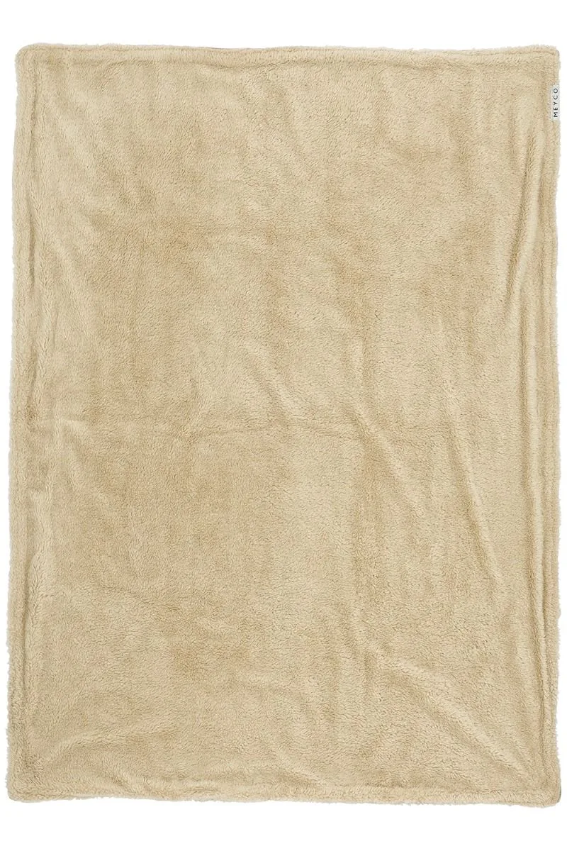 Deken Ledikant Meyco Mini Knots Teddy Sand de Meyco – photo produit 3 sur 4