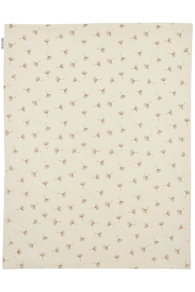 Deken Ledikant Meyco Pre Washed Hydrofiel Gingko Soft Sand by Meyco – product photo 1 of 4
