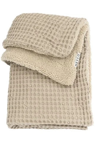Deken Ledikant Meyco Wafel Teddy Sand från Meyco – produktbild 1 av 4