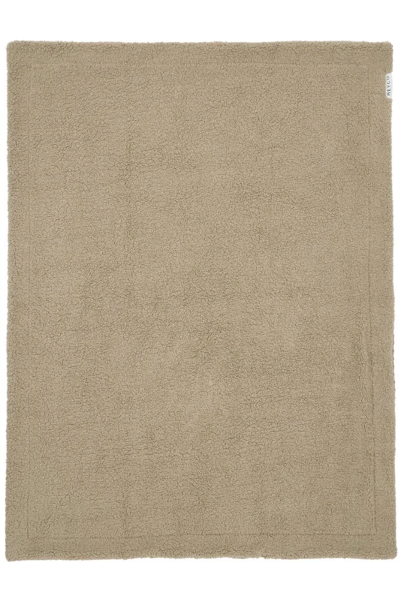 Deken Ledikant Meyco Wafel Teddy Taupe 100x150 by Meyco – product photo 3 of 3
