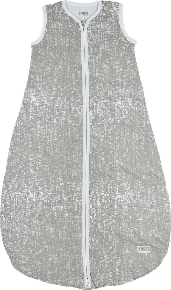 Fine Lines baby zomerslaapzak rond - grey - 110cm - 0.5 TOG by Meyco in Grey – product photo