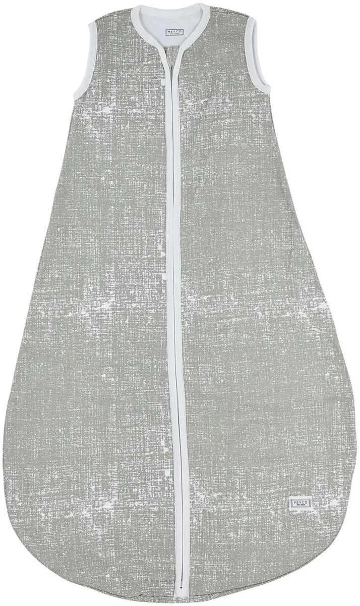 Fine Lines baby zomerslaapzak rond - grey - 74cm - 0.5 TOG by Meyco in Grey – product photo