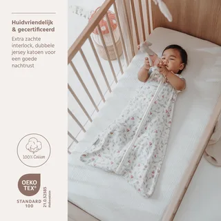 Flower Baby Zomerslaapzak - 70cm - 0.3 TOG by Meyco in Multicolour – product photo 2 of 2