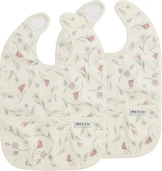Flower Slab Met Opvangbakje - 2-pack by Meyco in Multicolour – product photo 1 of 2