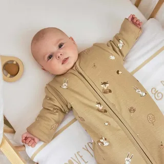 Forest Animals baby slaapzak met afritsbare mouwen - sand - 90cm - 2.5 TOG by Meyco in Forest Animals Sand – product photo 5 of 5