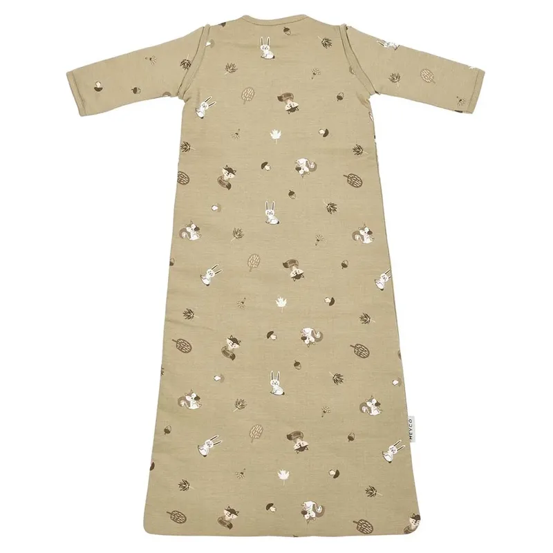 Forest Animals baby slaapzak met afritsbare mouwen - sand - 90cm - 2.5 TOG by Meyco in Forest Animals Sand – product photo 2 of 5