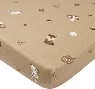 Forest Animals Hoeslaken Boxmatras - Sand - 75x95cm de Meyco en Forest Animal Sand – photo produit 1 sur 4