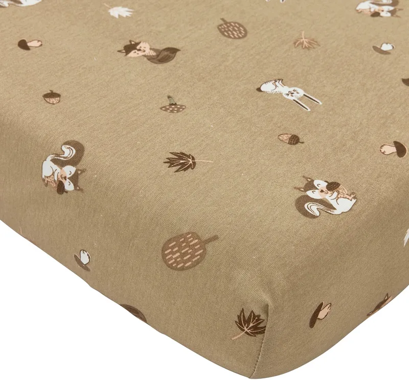 Forest Animals Hoeslaken Co-sleeper - Sand - 50x90cm de Meyco en Sand Forest Animals – photo produit