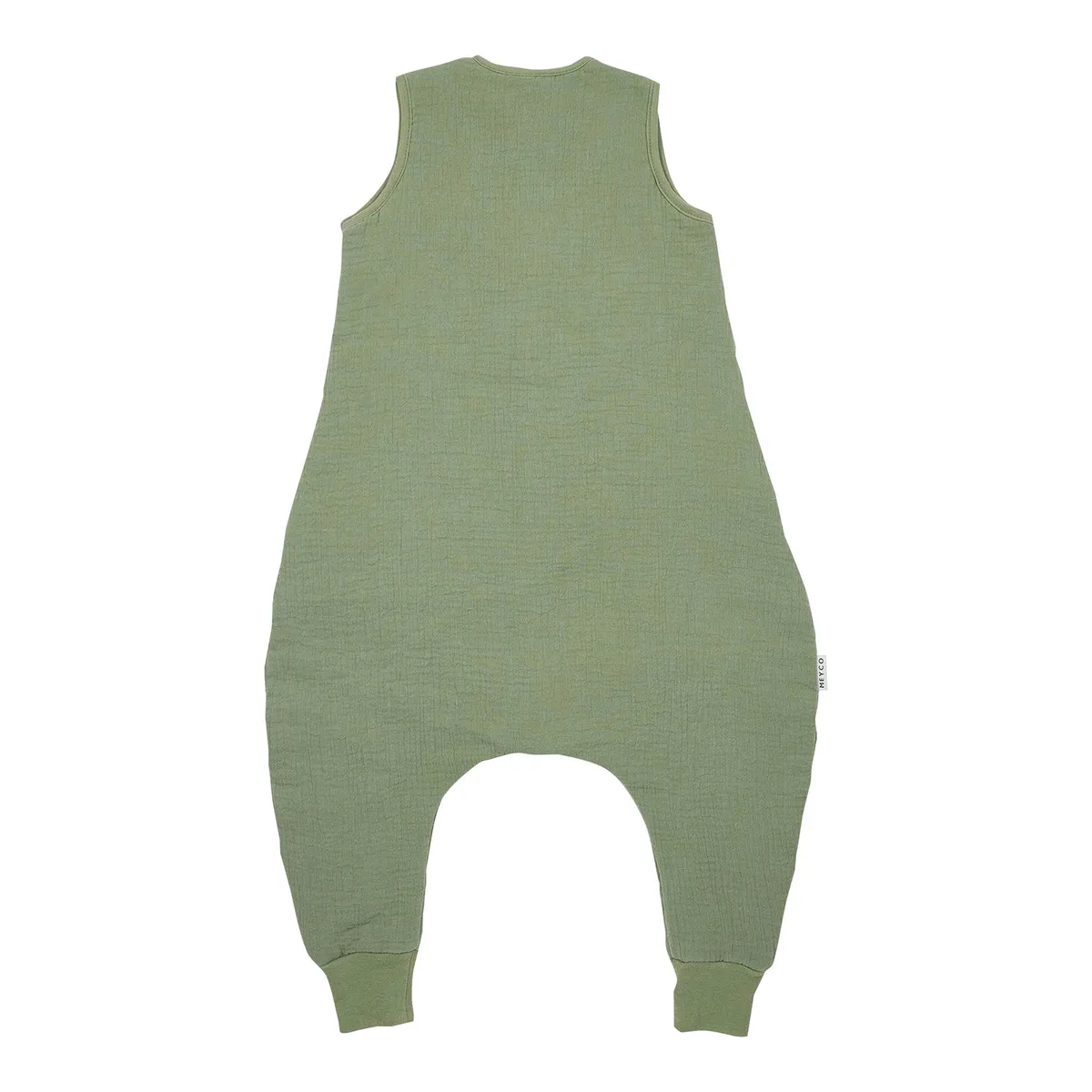 Ganzjahres-Sleepoverall Musselin pre-washed 2.0 TOG de Meyco en Vert, 104 mm – photo produit