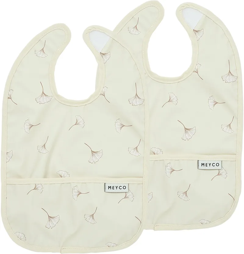 Ginkgo slab met opvangbakje - 2-pack by Meyco in Soft Sand – product photo