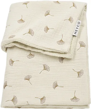 Ginkgo wiegdeken - pre-washed hydrofiel - 75x100cm - 1.5 TOG by Meyco in Soft Sand – product photo 1 of 2