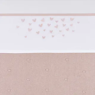 Hearts wieglaken - 75x100cm - 0.3 TOG by Meyco in Soft Pink – product photo 1 of 4