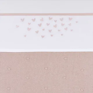 Hearts wieglaken - 75x100cm - 0.3 TOG by Meyco in Soft Pink – product photo 2 of 4