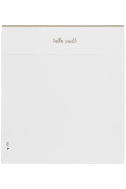 Hello World wieglaken - 75x100cm - 0.3 TOG by Meyco in Sand – product photo 2 of 4