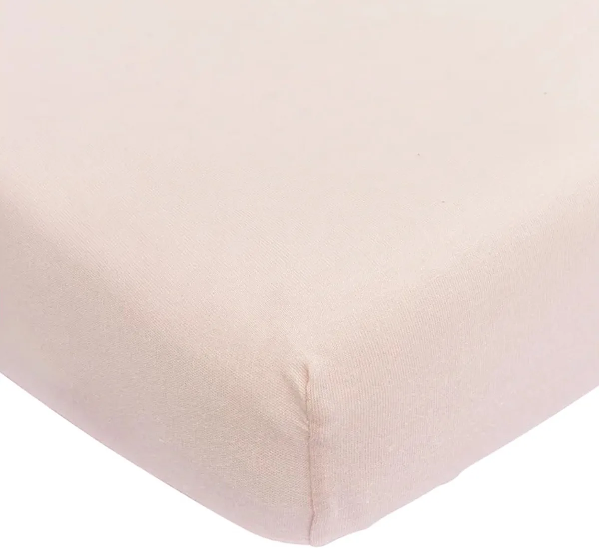 Hoeslaken - 50 x 90 cm - Jersey - Soft Pink 2 van Meyco in Zacht roze – productfoto