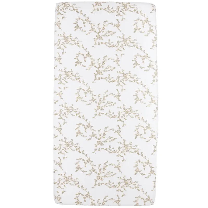 Hoeslaken Co-sleeper 50x90 Meyco Branches Sand de Meyco – photo produit 2 sur 4