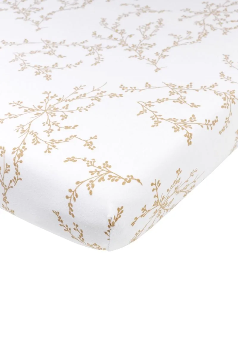 Hoeslaken Wieg Meyco Jersey Branches Sand 40x80 by Meyco – product photo 1 of 2