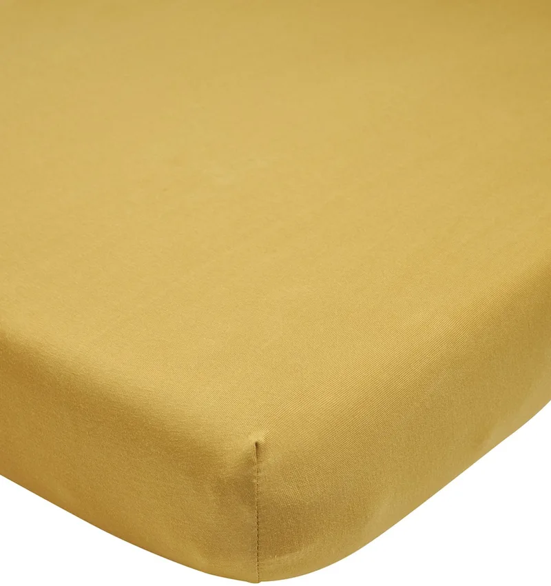 Home Uni hoeslaken twijfelaar - 120x200cm de Meyco en Honey Gold – photo produit