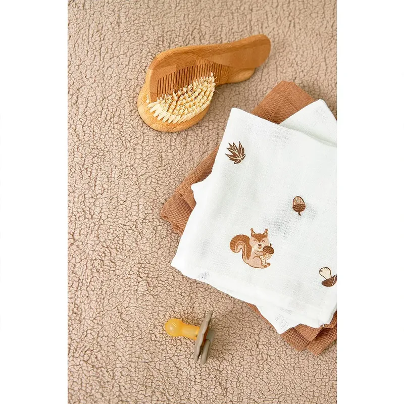 Hydrofiele Doeken - Forest Animals Toffee de Meyco – photo produit 2 sur 4