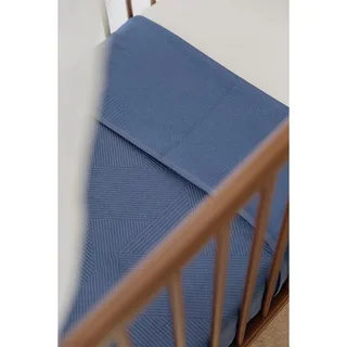 Jacquard Wiegdeken - 75x100cm - 0.5 TOG de Meyco en Indigo – photo produit 4 sur 4