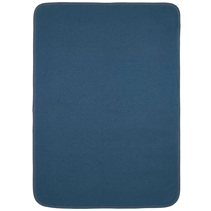 Jacquard Wiegdeken - 75x100cm - 0.5 TOG de Meyco en Indigo – photo produit 3 sur 4