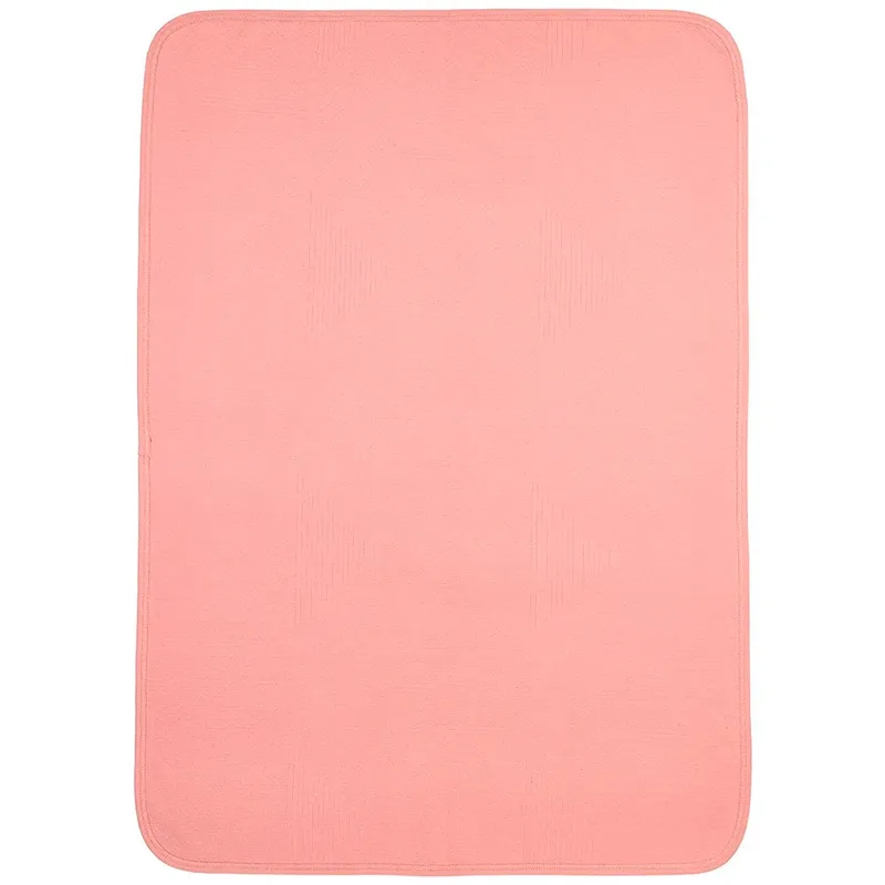 Jacquard Wiegdeken - 75x100cm - 0.5 TOG fra Meyco i Rose – produktbillede 3 af 5
