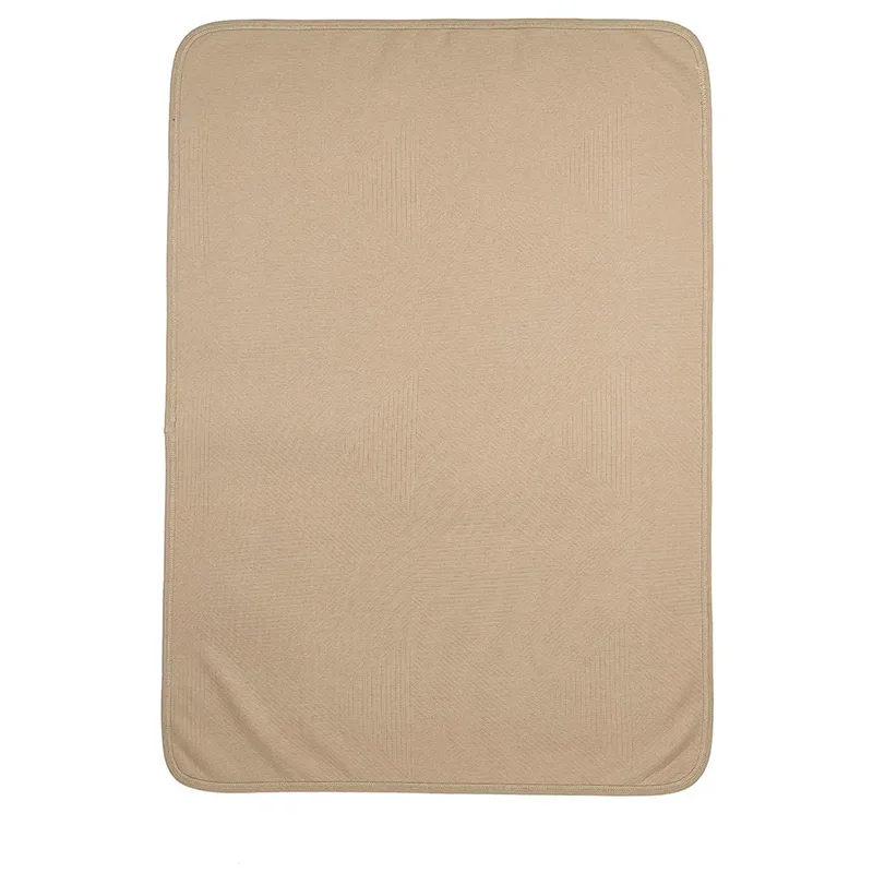 Jacquard Wiegdeken - 75x100cm - 0.5 TOG by Meyco in Taupe – product photo 3 of 5