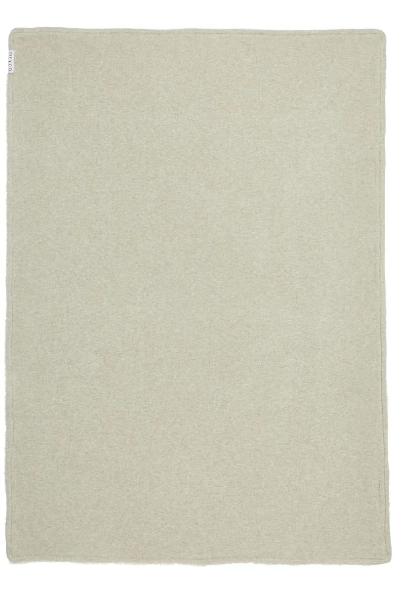 Knit Basic teddy wiegdeken - 75x100cm - 2.0 TOG by Meyco in Sand Melange – product photo 2 of 4