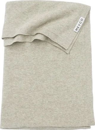 Knit Basic wiegdeken - 75x100cm - 1.0 TOG von Meyco in Sand Melange – Produktfoto 1 von 4