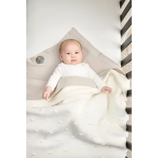 Knots teddy wiegdeken - 75x100cm - 2.0 TOG by Meyco in Offwhite – product photo 4 of 6