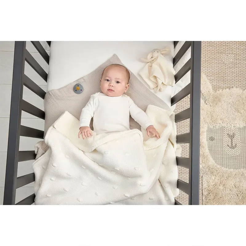 Knots teddy wiegdeken - 75x100cm - 2.0 TOG by Meyco in Offwhite – product photo 6 of 6