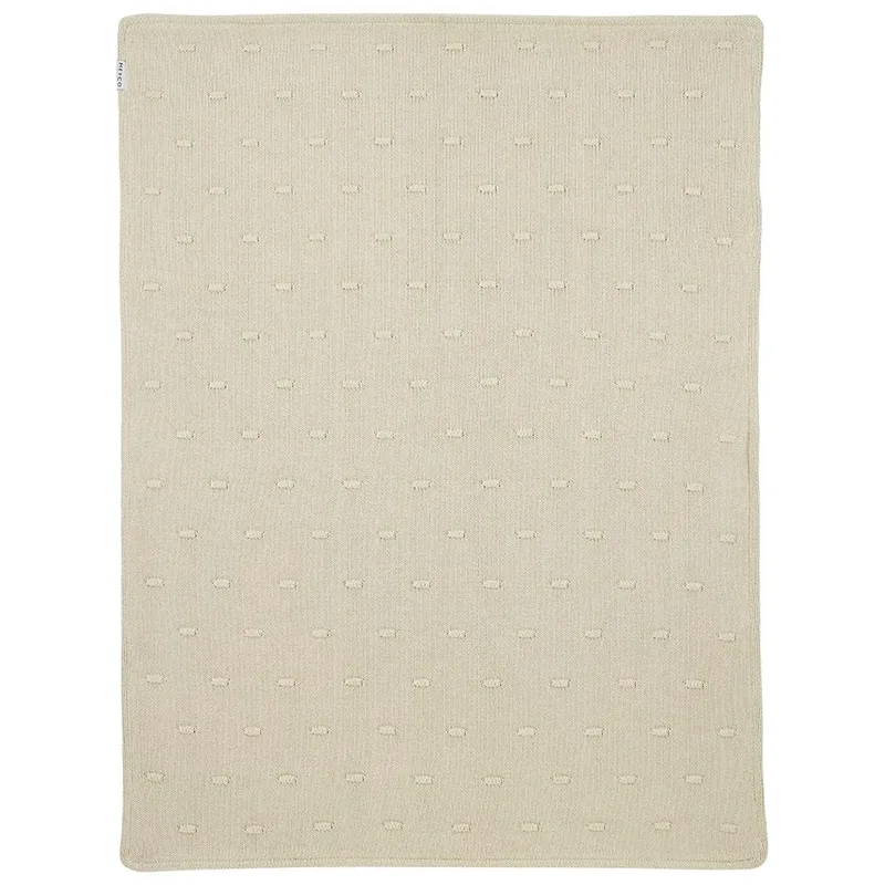 Knots teddy wiegdeken - 75x100cm - 2.0 TOG van Meyco in Soft Sand – productfoto 3 van 6