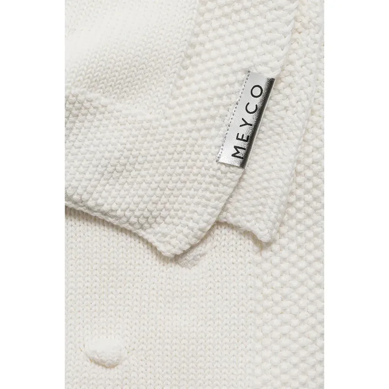 Knots wiegdeken - 75x100cm - 1.0 TOG de Meyco en Offwhite – photo produit 3 sur 5