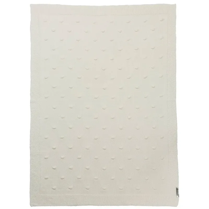Knots wiegdeken - 75x100cm - 1.0 TOG de Meyco en Offwhite – photo produit 2 sur 5