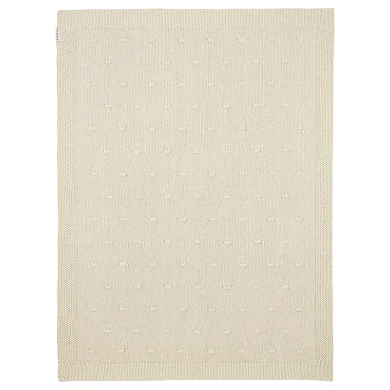 Knots wiegdeken - 75x100cm - 1.0 TOG fra Meyco i Soft Sand – produktbillede 2 af 6