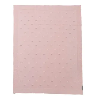 Knots wiegdeken - pink - 75x100cm - 1.0 TOG de Meyco en Rose – photo produit 2 sur 5