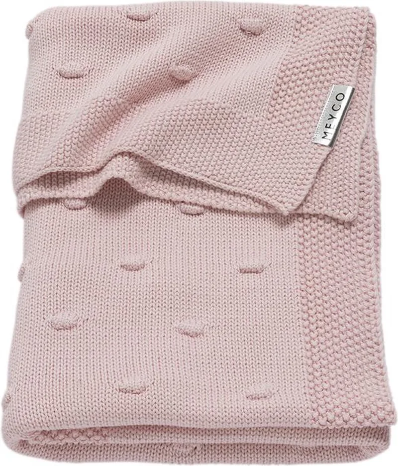 Knots wiegdeken - pink - 75x100cm - 1.0 TOG by Meyco in Pink – product photo