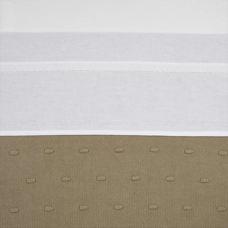 Lace wieglaken - 75x100cm - 0.3 TOG de Meyco en Blanc – photo produit