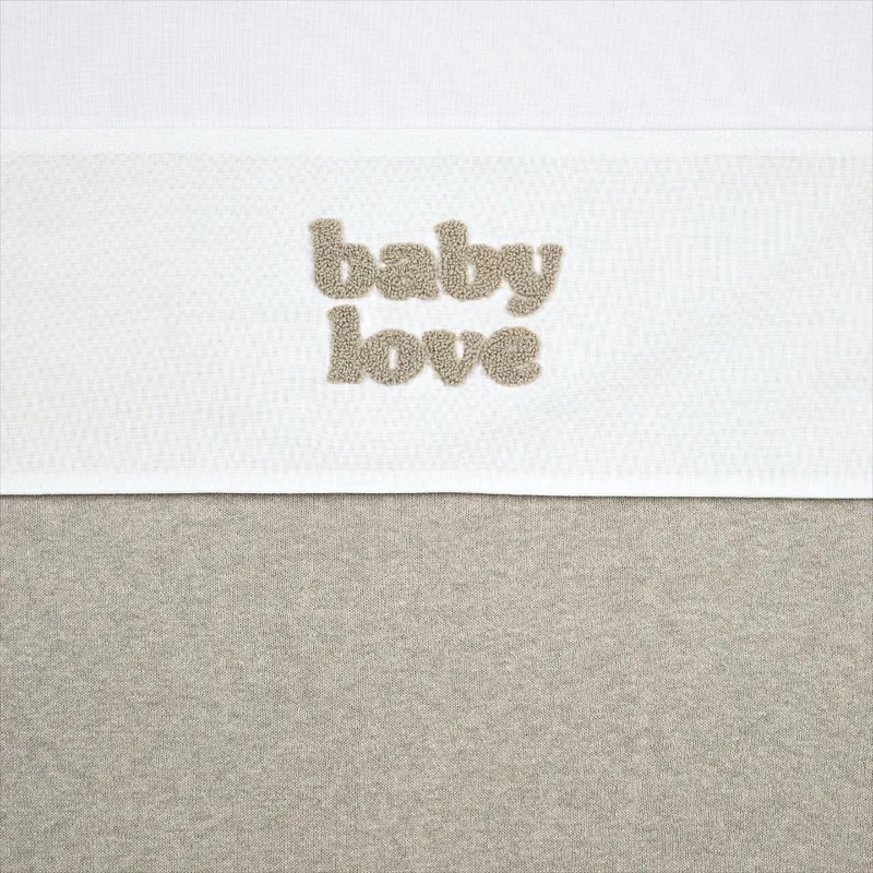 Laken Ledikant Meyco Baby Love Sand Melange 100x150 från Meyco – produktbild