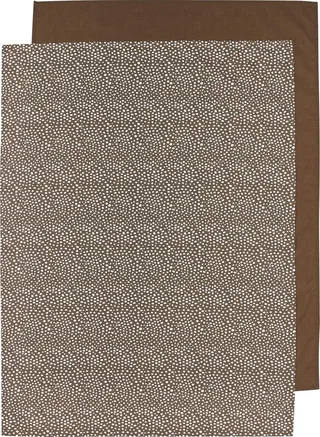 Laken Ledikant Meyco Cheetah/Uni 100x150 Chocolate 2st de Meyco – photo produit 1 sur 2