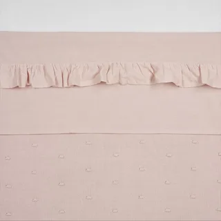 Laken Ledikant Meyco Ruffle Soft Pink de Meyco – photo produit 1 sur 4