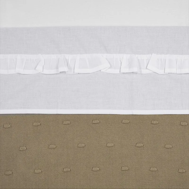 Laken Ledikant Meyco Ruffle Wit de Meyco – photo produit