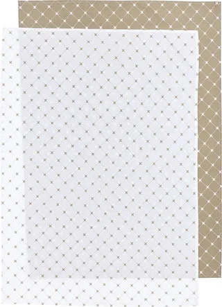 Laken Ledikant Meyco x Mrs Keizer Louis 75x100 Taupe 2st fra Meyco – produktbillede 1 af 2